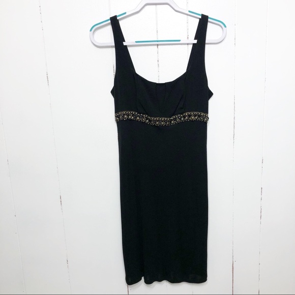David Meister Sleeveless Little Black Dress; - Picture 2 of 5